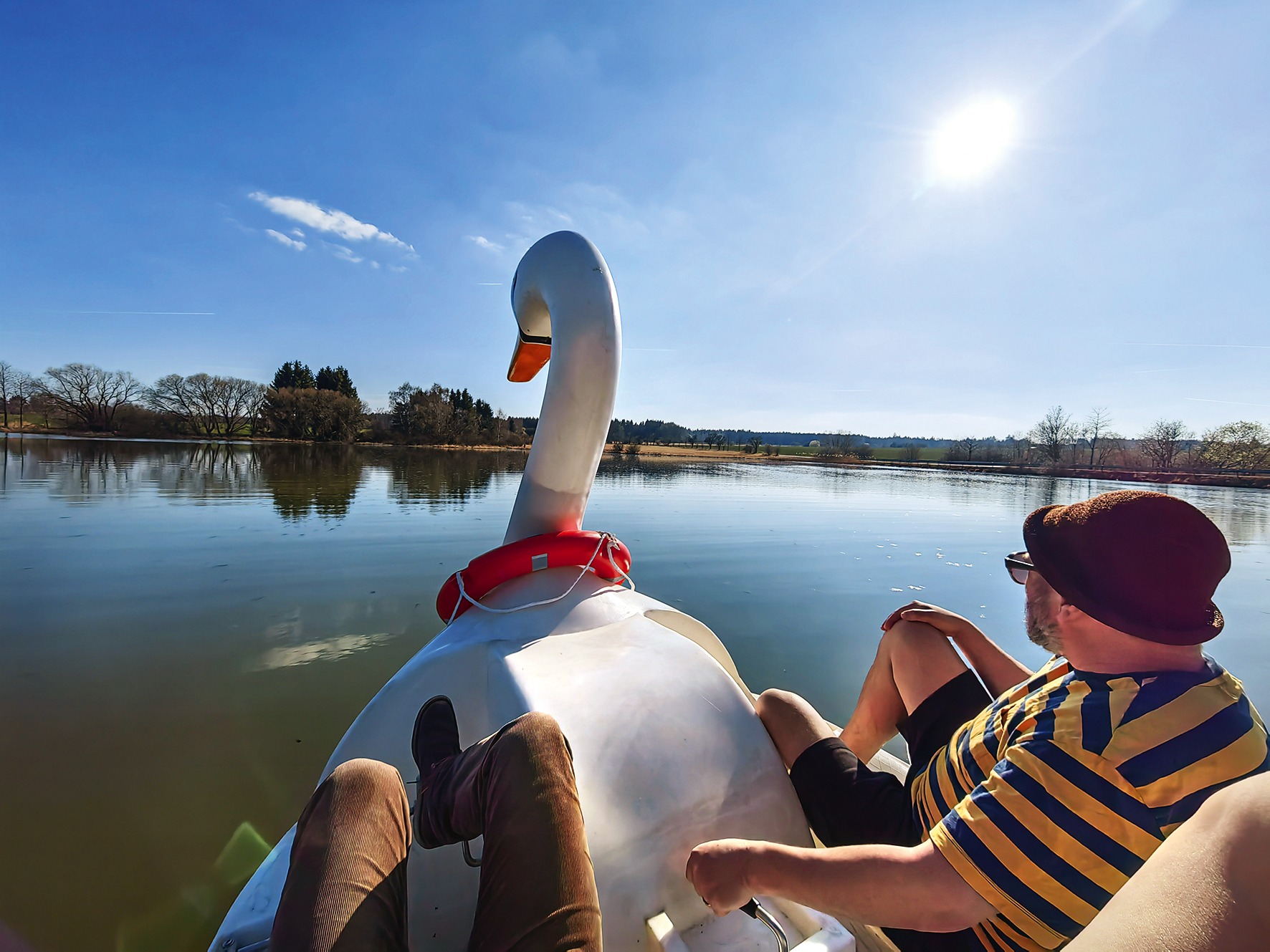 Fotografie textu Labutí jezero